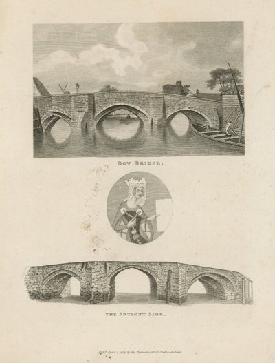 Illustrazioni che raffigurano il Bow Bridge da English School