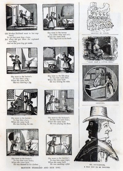 Illustrazioni da Il libro delle immagini del nonno, c.1875 da English School