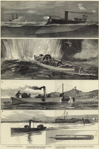Illustrazioni della guerra con i siluri da English School