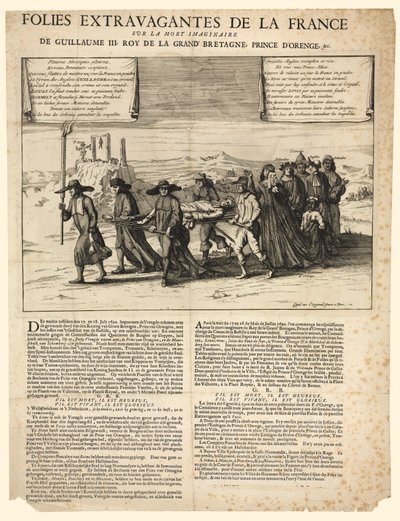 Morte immaginata del re Guglielmo III da English School