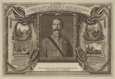 In memoria di Lord Kitchener di Khartoum da English School