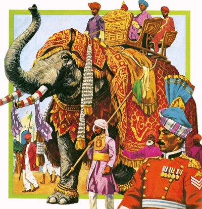 Elefante indiano da English School