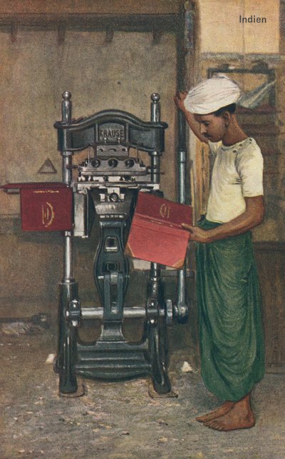 Operatore di macchina indiano da English School