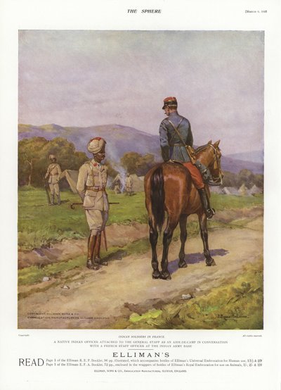 Soldati indiani in Francia, Prima Guerra Mondiale da English School