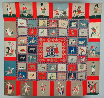 Arazzo patchwork intarsiato, c.1835 da English School