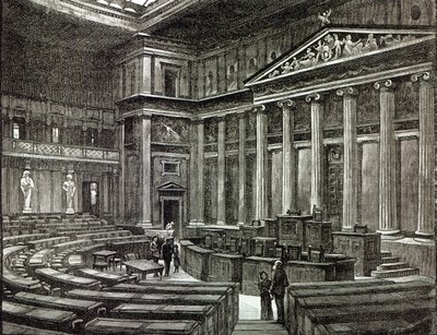 Interno delle Case del Parlamento, Vienna, da 