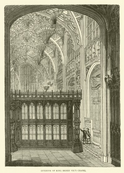Interno della Cappella di Enrico VII da English School