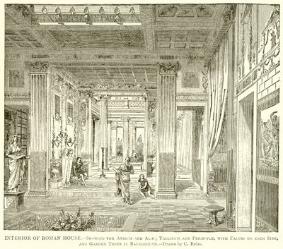 Interno di una casa romana da English School