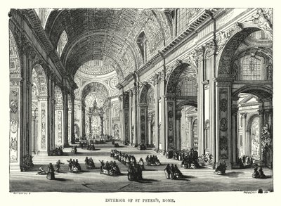 Interno di San Pietro, Roma da English School