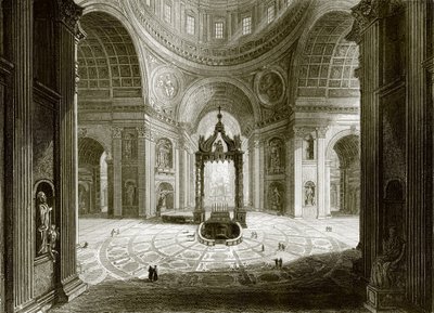 Interno di San Pietro a Roma da English School