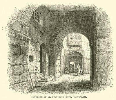 Interno della Porta di Santo Stefano, Gerusalemme da English School