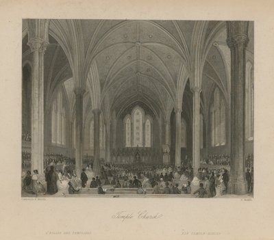 Interno della Temple Church da English School