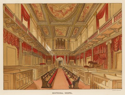 Interno della Cappella di Whitehall da English School