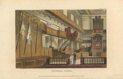 Interno della Cappella di Whitehall da English School