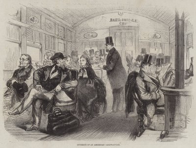 Interno di un Vagone Ferroviario Americano da English School