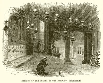 Interno della Cappella della Natività, Betlemme da English School