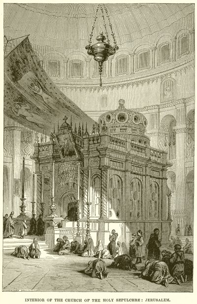 Interno della Chiesa del Santo Sepolcro: Gerusalemme da English School