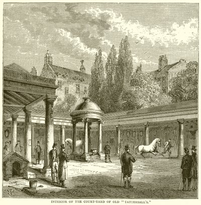 Interno del cortile del vecchio Tattersalls da English School