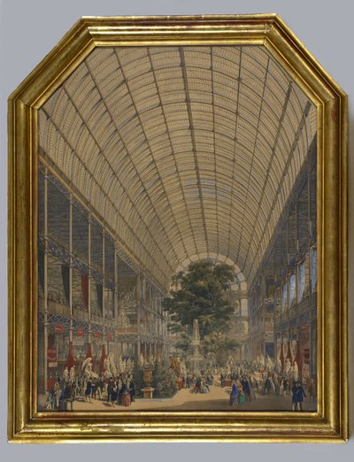 Interno del Crystal Palace, 1851 da English School