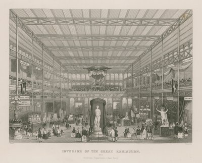 Interno della Grande Esposizione, 1851, Dipartimento Americano (Est) da English School