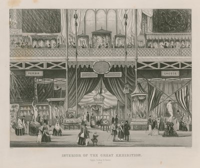 Interno della Grande Esposizione, 1851, Egitto, Turchia e Grecia da English School