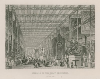 Interno della Grande Esposizione, 1851, dal Tempio di Dante da English School