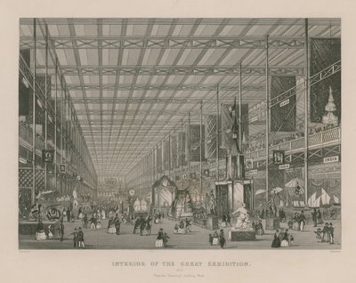 Interno della Grande Esposizione, 1851, dal Transetto guardando a ovest da English School