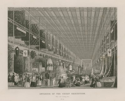 Interno della Grande Esposizione, 1851, estremità ovest guardando a est da English School