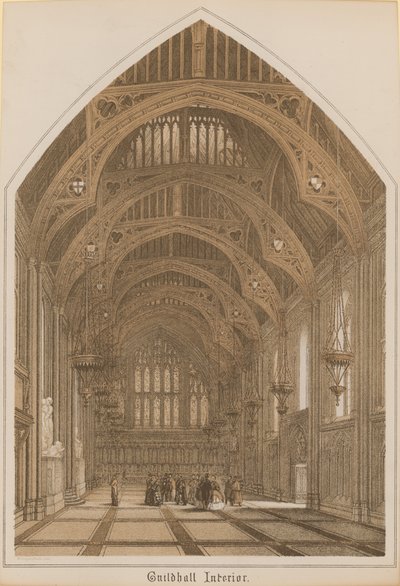 Interno del Guildhall, Londra da English School
