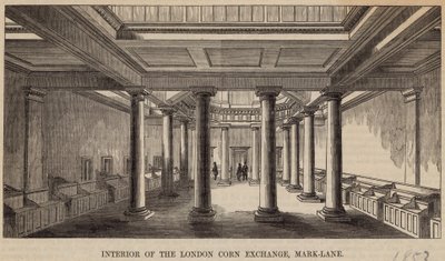 Interno del Mercato del Grano di Londra, Mark Lane da English School
