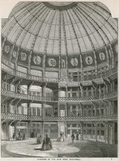 Interno del New Coal Exchange, Thames Street da English School