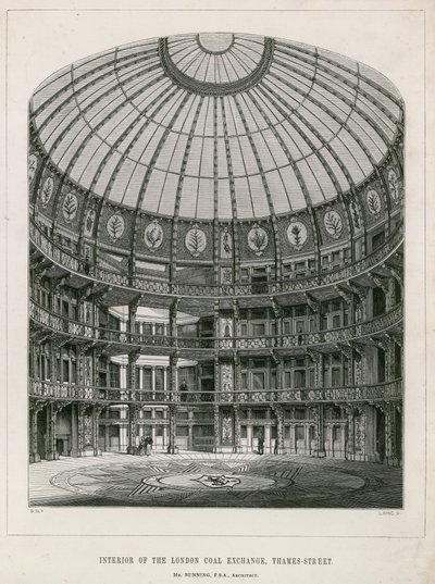 Interno del New Coal Exchange, Thames Street da English School