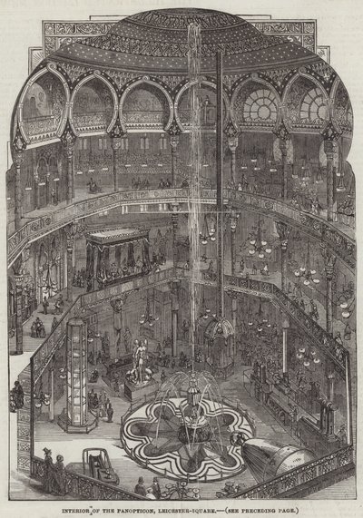 Interno del Panopticon, Leicester-Square da English School