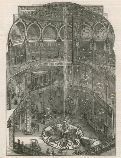 Interno del Panopticon, Leicester Square, Londra da English School