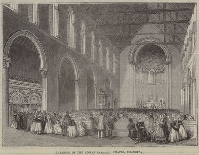 Interno della Cappella Cattolica Romana, Islington da English School