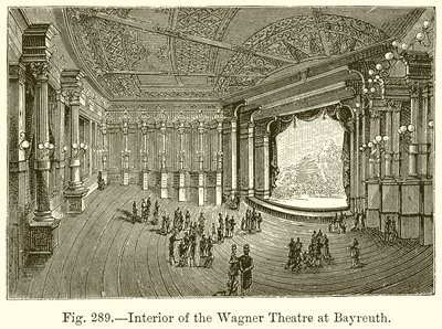Interno del Teatro Wagner a Bayreuth da English School