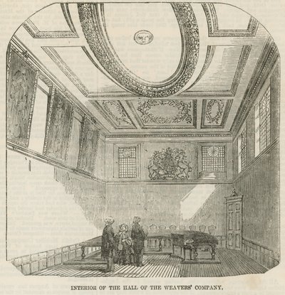 Interno della sala della Weavers Company da English School