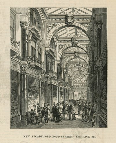 Interno della nuova galleria su Old Bond Street da English School