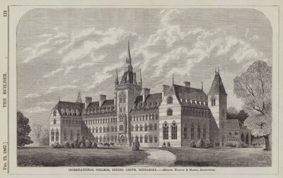 Collegio Internazionale, Spring Grove, Middlesex, Architetti Messrs Norton e Masey da English School