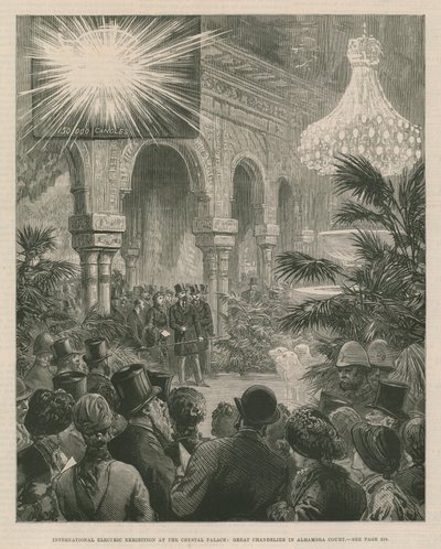 Esposizione Elettrica Internazionale al Crystal Palace da English School