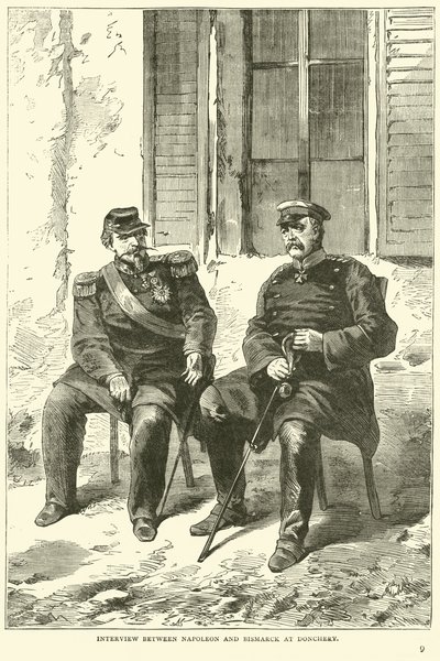 Incontro tra Napoleone e Bismarck a Donchery, settembre 1870 da English School