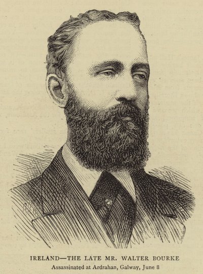 Irlanda, il defunto Mr Walter Bourke (incisione) da English School