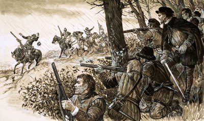 Ribelli irlandesi sotto il comando di Gerald, quattordicesimo conte di Desmond da English School