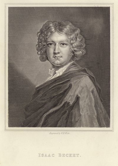 Isaac Beckett - Incisore inglese a mezzatinta (1653-1719) da English School