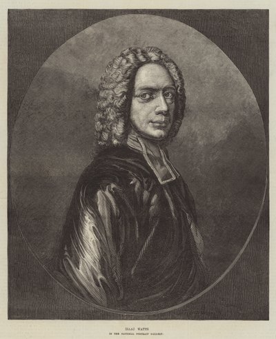 Isaac Watts, nella National Portrait Gallery (incisione) da English School