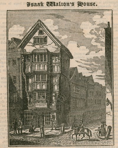 Casa di Isaak Walton, Fleet Street, Londra da English School