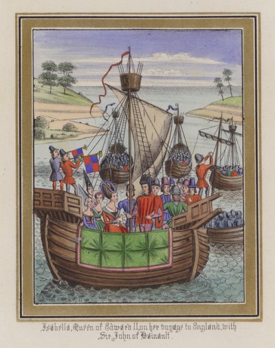 Isabella, regina di Edoardo II, nel suo viaggio verso l