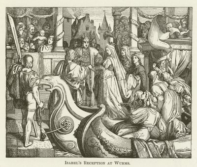 La ricezione di Isabella a Worms da English School