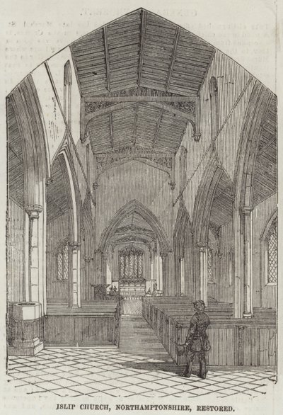 Chiesa di Islip, Northamptonshire, restaurata da English School