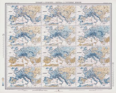 Isobare e Isoiete, Europa Centrale e Meridionale da English School